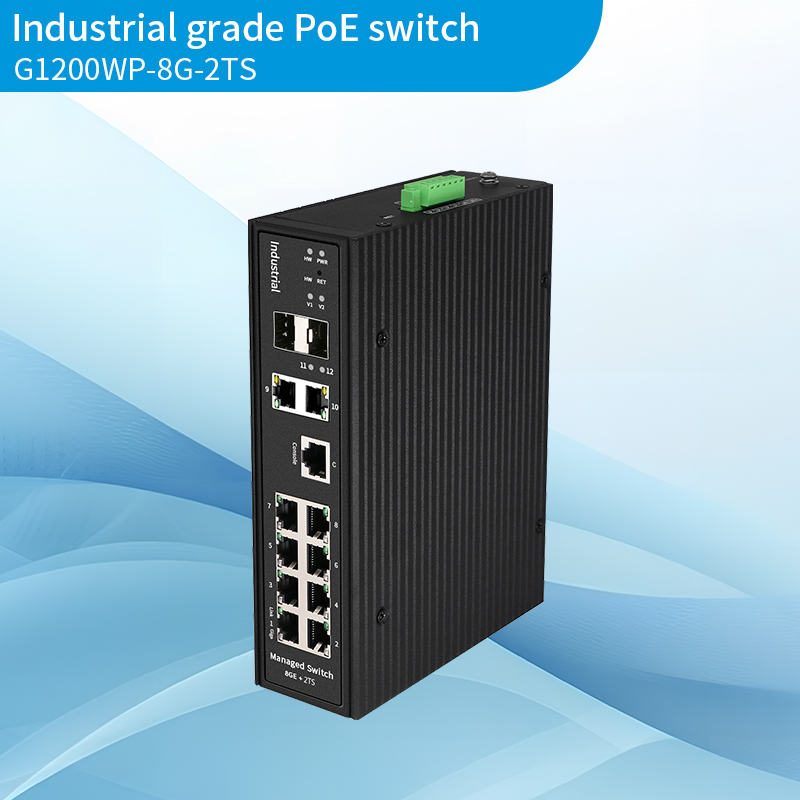 Industrial 8+2+2Full Gigabit Managed PoE Switch
