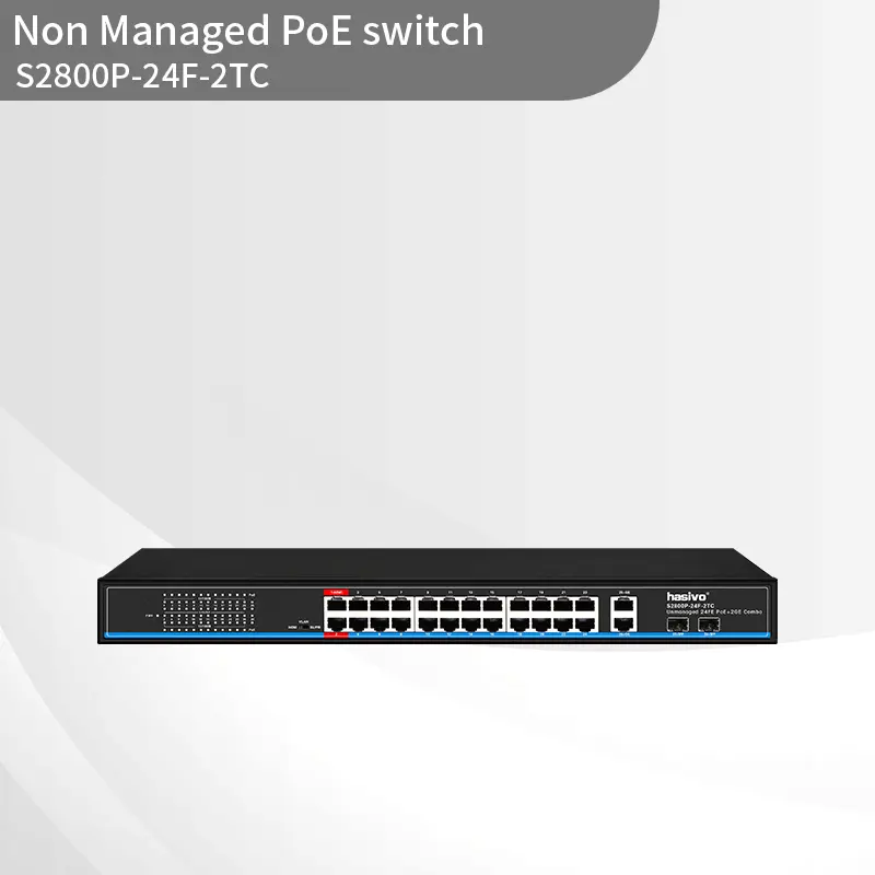 Hybrid Gigabit uplink 24-port 100M POE switch