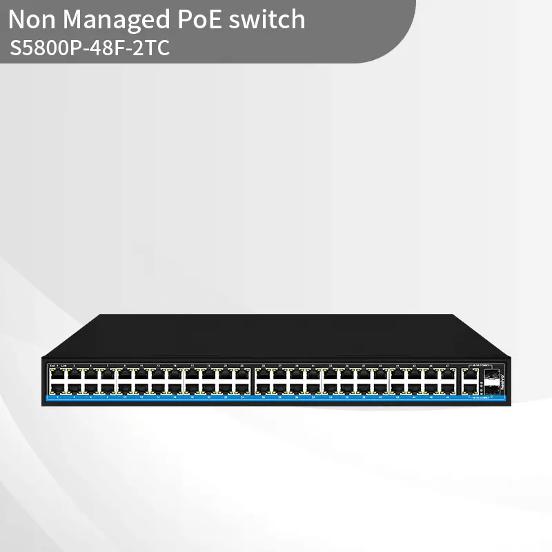 Hybrid Gigabit uplink 48-port 100M POE switch
