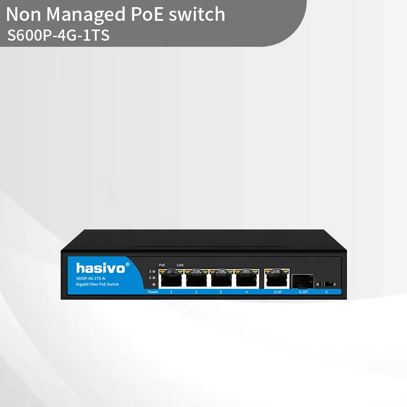 Full Gigabit 1SFP+5GE POE Switch