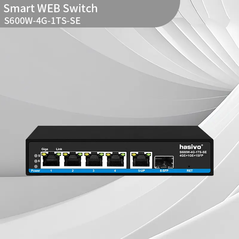 Full Gigabit 5+1 Smart Web switch