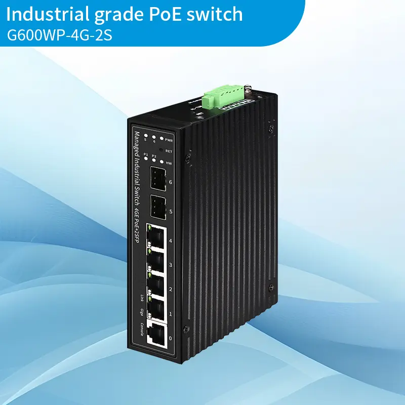 Industrial 4+2 Full Gigabit Managed PoE Switch
