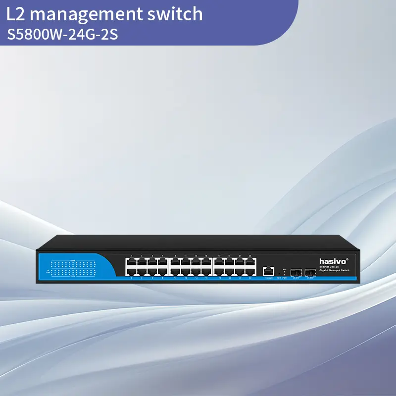 Full Gigabit 24GE+2SFP L2+ Managed Sw...