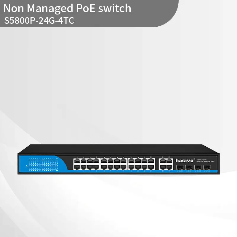 Full Gigabit 4SFP+28GE POE Switch