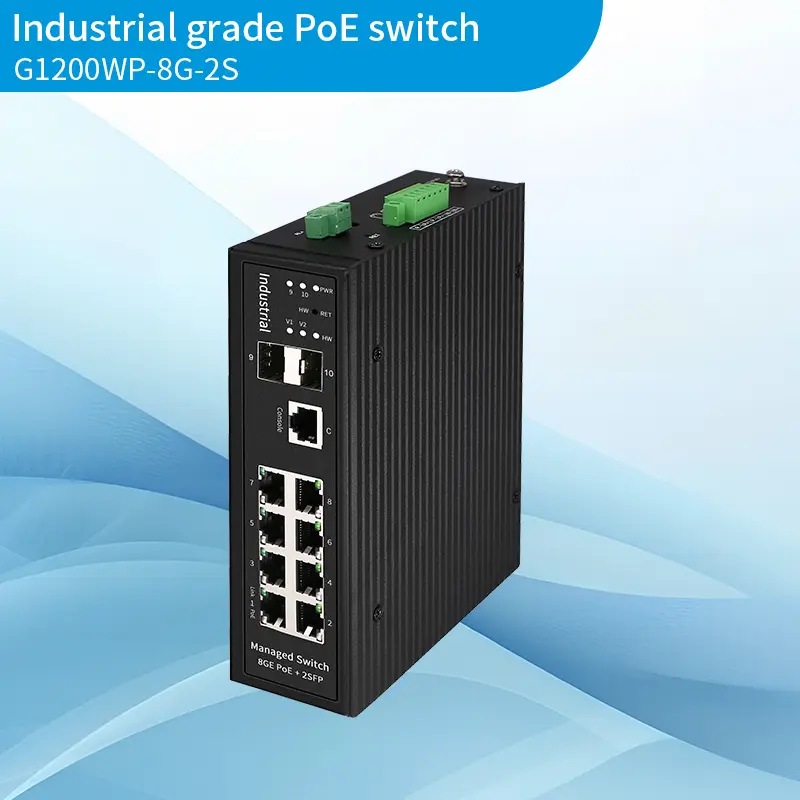Industrial 8+2 Full Gigabit Managed PoE Switch